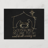 クリスエレガントチャン出生聖なる書物、 経典クリスマス シーズンポストカード (正面)