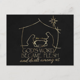 クリスエレガントチャン出生聖なる書物、 経典クリスマス シーズンポストカード
