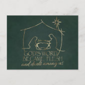 クリスエレガントチャン出生聖なる書物、 経典クリスマス シーズンポストカード (正面)