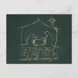 クリスエレガントチャン出生聖なる書物、 経典クリスマス シーズンポストカード