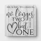 クリスエレガントト結婚聖なる書物、 経典引用文ギフト フォトプラーク (正面)