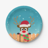 クリスエレガントパーソナライズされたスリース紙プレート ペーパープレート (正面)