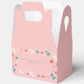 クリスエレガントマスのためのピンクの休日のギフトボックス，フェスティバル フェイバーボックス (見開き)