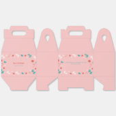 クリスエレガントマスのためのピンクの休日のギフトボックス，フェスティバル フェイバーボックス (見開き)