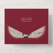 クリスエレガントマスの習字写真 オールインワン招待状 (裏面)