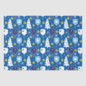 クリスエレガントマスの青と白の漬け物 薄葉紙 (正面)