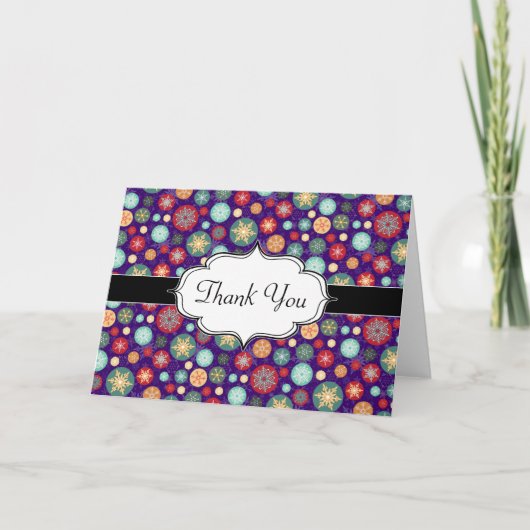 クリスエレガントマススキーシーズンの雪片 シーズンカード (正面)