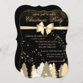 クリスエレガントマスツリー,会社のクリスマスパーティー 招待状 (正面/裏面)