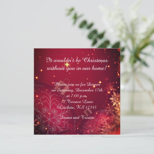 クリスエレガントマスディナースクエア招待状 招待状 (スタンド正面)