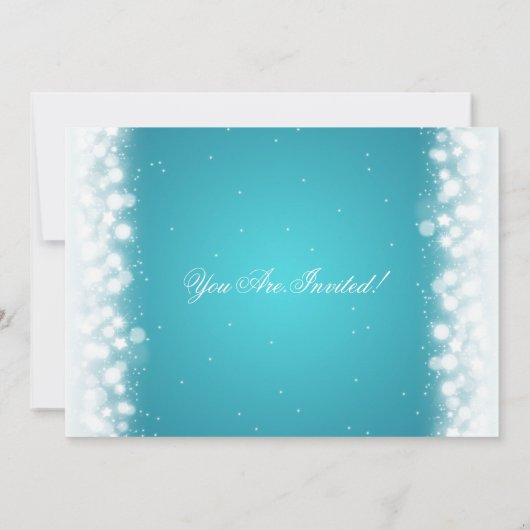 クリスエレガントマスディナーパーティー魔法スパークルターク 招待状 (裏面)