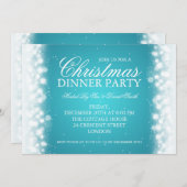 クリスエレガントマスディナーパーティー魔法スパークルターク 招待状 (正面/裏面)