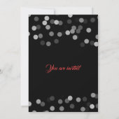 クリスエレガントマスパーティーシルバー紙吹雪 招待状 (裏面)