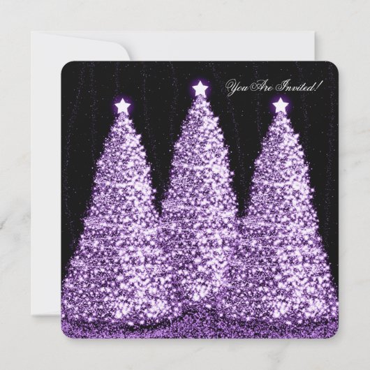クリスエレガントマスパーティー紫の木 招待状 (裏面)
