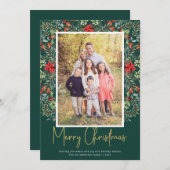クリスエレガントマスフローラ緑の写真 シーズンカード (正面/裏面)