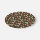 クリスエレガントマスリース万華鏡のように千変万化するパターンスターグリーン ペーパープレート (アングル)