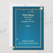 クリスエレガントマス魔法パーティー招待状 招待状 (裏面)