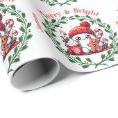 クリスエレガントマメリースと明るい ラッピングペーパー (ロールコーナー)