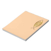 クリスカスタムチャンのレターヘッドノートパッド8 1/2 X 11 ノートパッド (回転)