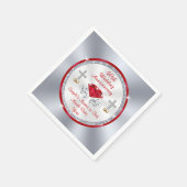 クリスカスタムチャン40周年ナ結婚プキンス スタンダードカクテルナプキン (角)