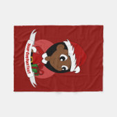 クリスカスタムマス・ガール・アニメ フリースブランケット (正面(横))