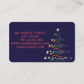 クリスカッコいい素晴らしス照明ツリー 名刺 (裏面)