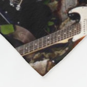 クリスカフェリースタンドウィズギターズフリースブランケット フリースブランケット (角)