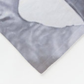 クリスカフェリーポートレートブラック&ホワイト フリースブランケット (角)