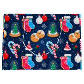 クリスカラフルマスパターン ラージペーパーバッグ (正面)