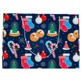 クリスカラフルマスパターン ラージペーパーバッグ (裏面)