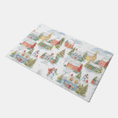 クリスカラフルマスホリデーウォーターカラー ドアマット (アングル)