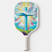 クリスカラフルモダンスピックボールパドル ピックルボールラケット (裏面)