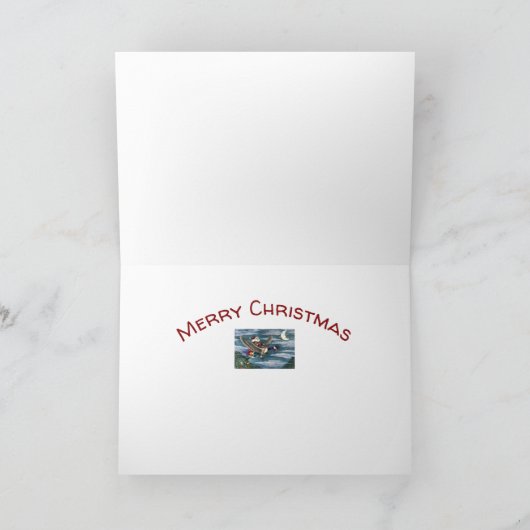 クリスクリングルとカナダガチョウのクリスマスのおもちゃを シーズンカード (内部)