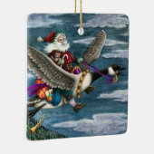 クリスクリングルとカナダガチョウのクリスマスのおもちゃを セラミックオーナメント (右)