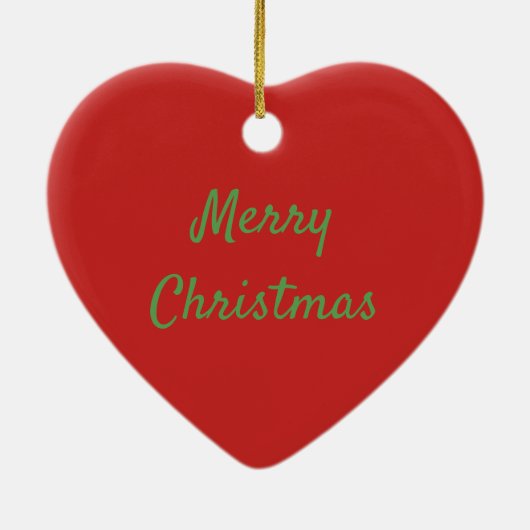 クリスクリングルレドバーズ、メリークリスマスサンタ セラミックオーナメント (裏面)