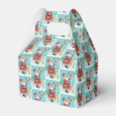 クリスクリングル&深紅色クリスマスのお気に入りギフトボックス フェイバーボックス (裏面サイド)