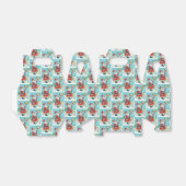 クリスクリングル&深紅色クリスマスのお気に入りギフトボックス フェイバーボックス (折り畳みなし)