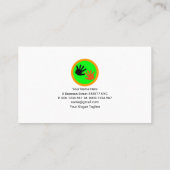 クリスクロスカラフルコラムズベイビシッター 名刺 (裏面)