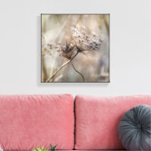 クリスクロスドライクイーンアンズレースニュートラルカラー キャンバスプリント (インサイチュ (リビング))