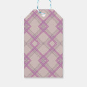 クリスクロージュハッピーパープル&クリーム,ホワイトチェッカーラ ギフトタグ (裏面)