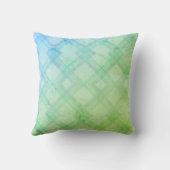 クリスクロージングハッピーグリーン&ブルー，イエローチェックTh クッション (裏面)