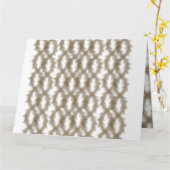 クリスクロースのワイヤメッシュグリッドのクローズアップ カード (黄色い花)