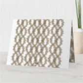 クリスクロースのワイヤメッシュグリッドのクローズアップ カード (裏面)