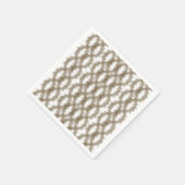 クリスクロースのワイヤメッシュグリッドのクローズアップ スタンダードカクテルナプキン (角)