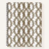 クリスクロースのワイヤメッシュグリッドのクローズアップ ノートブック (正面)