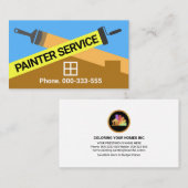 クリスクロ絵を描スストライプホームペインター 名刺 (正面/裏面)