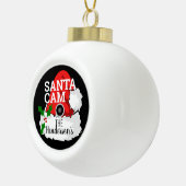 クリスクールマスサンタカムの姓 セラミックボールオーナメント (右)