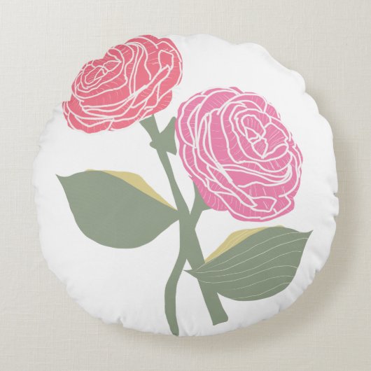 クリスシー・クリサンテムム ラウンドクッション (正面)