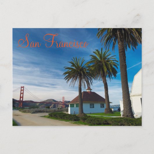 クリスシー・フィールドからのゴールデン・ゲート ポストカード (正面)