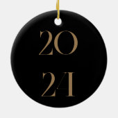 クリススタイリッシュマスヴィンテージ文字, 2024 セラミックオーナメント (裏面)