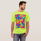 クリスタカラフルルシェイプアート Tシャツ (正面フル)